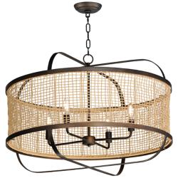 Maxim Cestino 30" Antique Bronze Pendant