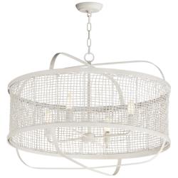 Maxim Cestino 30" Weathered White Pendant