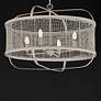 2_Maxim Cestino 30" Weathered White Pendant more views