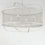 3_Maxim Cestino 30" Weathered White Pendant more views