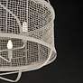 4_Maxim Cestino 30" Weathered White Pendant more views
