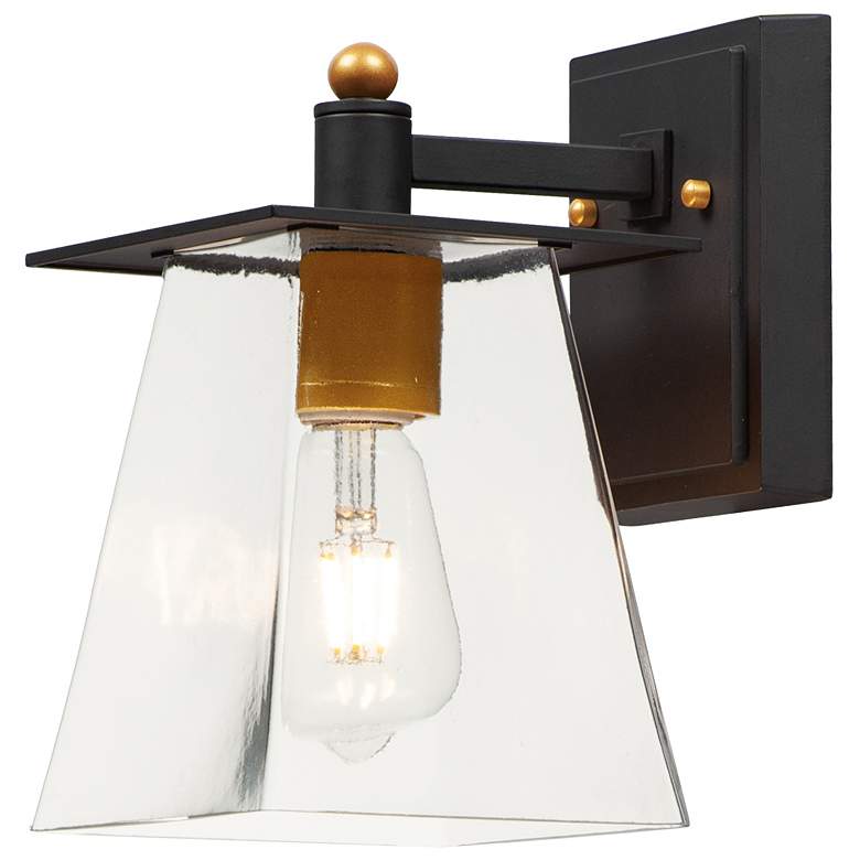 Image 2 Maxim Chalet 10" High Bronze and Gold LED Outdoor Wall Light