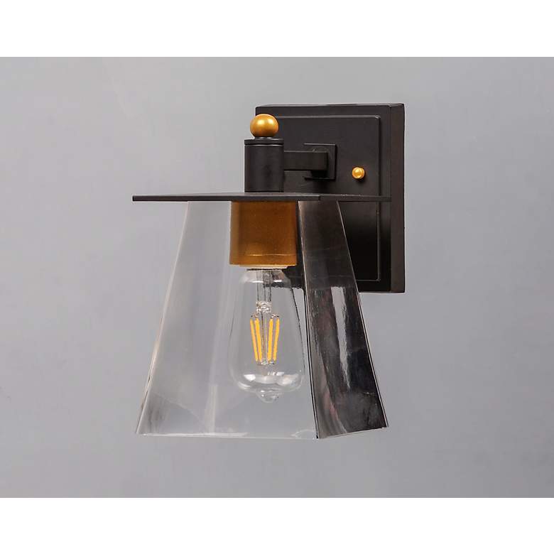Image 3 Maxim Chalet 10" High Bronze and Gold LED Outdoor Wall Light more views