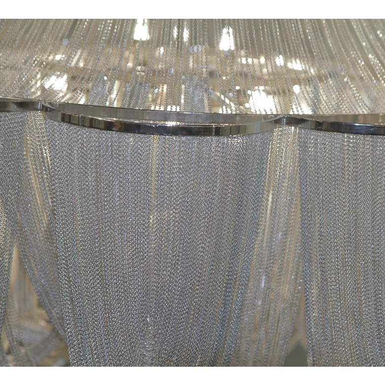 Image 3 Maxim Chantilly 14" Wide Nickel Jewelry Chain Chandelier more views