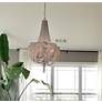 5_Maxim Chantilly 14" Wide Nickel Jewelry Chain Chandelier more views