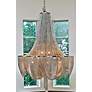 Maxim Chantilly 22" Wide Nickel Jewelry Chain Chandelier in scene