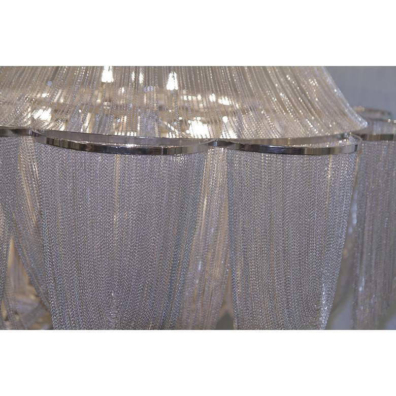 Image 3 Maxim Chantilly 27" Wide Nickel Jewelry Chain Chandelier more views