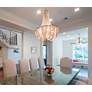 5_Maxim Chantilly 34" Wide Nickel Jewelry Chain Chandelier more views