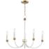 Maxim Charlton 26" Wide Weathered White 5-Light Chandelier