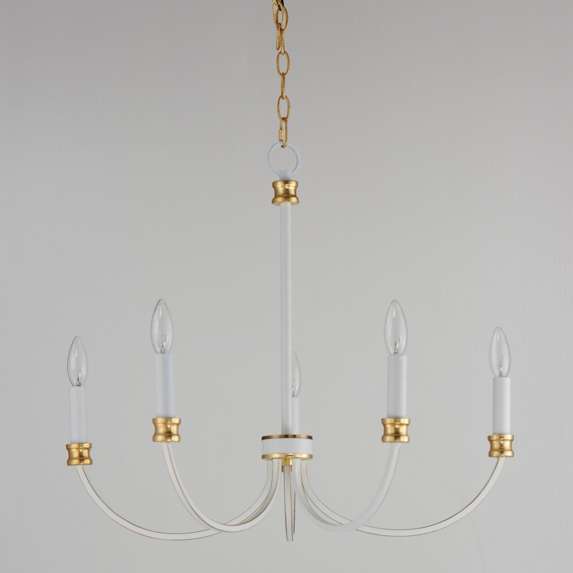 Image 2 Maxim Charlton 26" Wide Weathered White 5-Light Chandelier more views