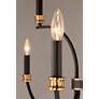 4_Maxim Charlton 30" Wide Black 9-Light Tiered Candelabra Chandelier more views