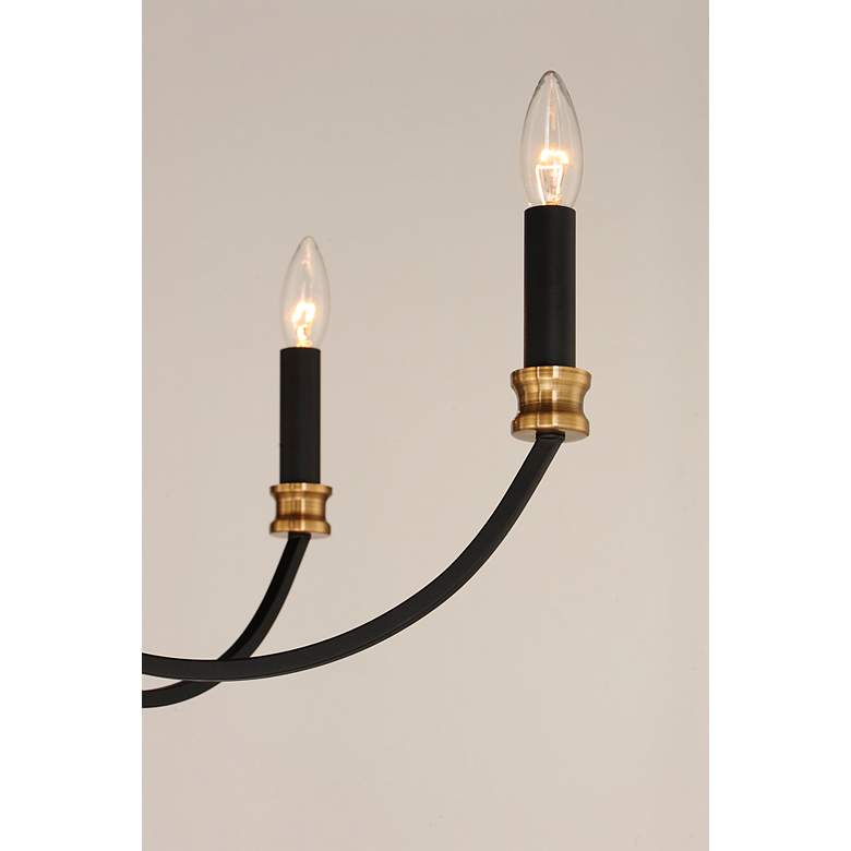 Image 5 Maxim Charlton 30" Wide Black 9-Light Tiered Candelabra Chandelier more views