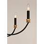5_Maxim Charlton 30" Wide Black 9-Light Tiered Candelabra Chandelier more views