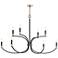 Maxim Charlton 48" Wide Black 8-Light 2-Tier Chandelier
