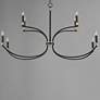 4_Maxim Charlton 48" Wide Black 8-Light 2-Tier Chandelier more views