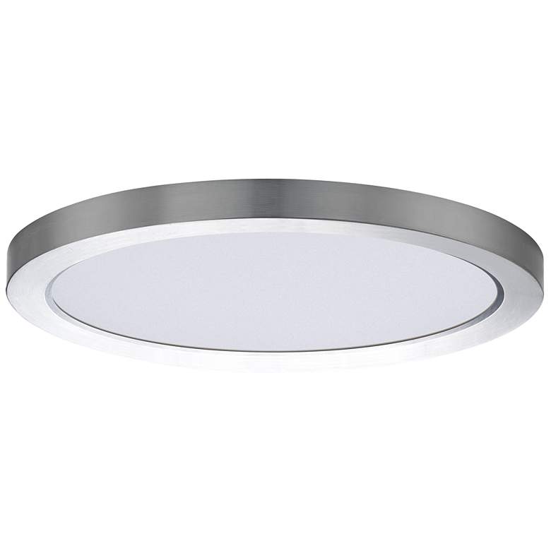 Image 1 Maxim Chip 11" Satin Nickel 26W RD LED Ceiling Light 3000K