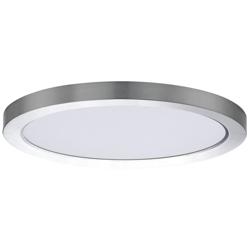 Maxim Chip 12" Satin Nickel 22W RD LED Flush Mount