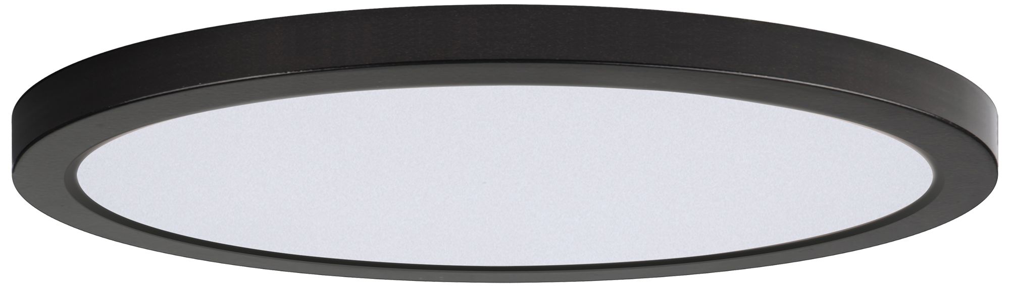 Maxim Chip 16" Black 32W Round LED Flush Mount-3000K