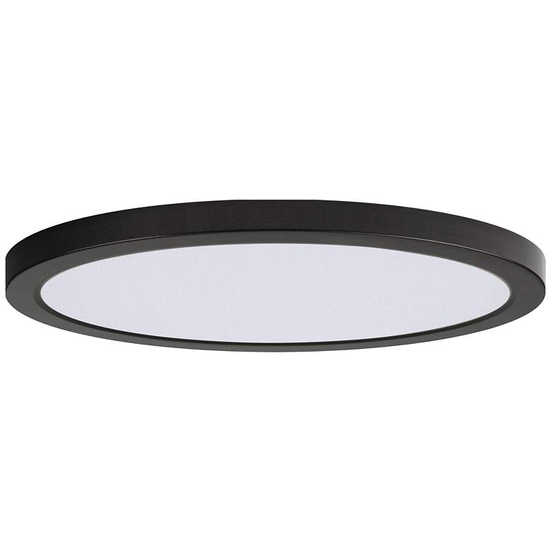 Image 1 Maxim Chip 16" Black 32W RD LED Flush Mount