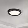 2_Maxim Chip 5 1/2" Wide Black LED Ceiling Light more views