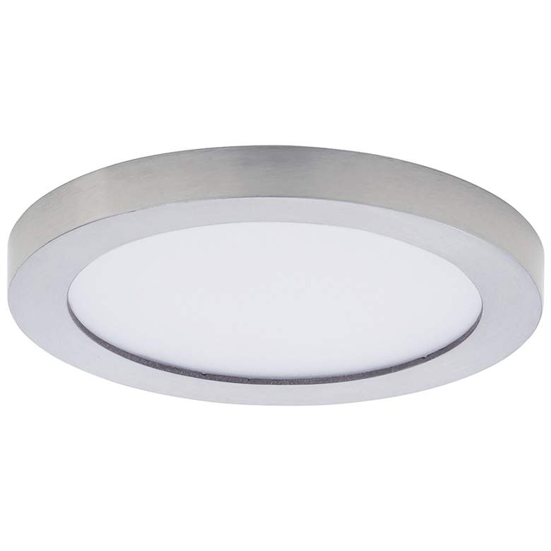Image 1 Maxim Chip 5" Satin Nickel 12W RD LED Ceiling Light