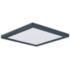 Maxim Chip 6.5" Black Square LED Flush Mount Ceiling Light