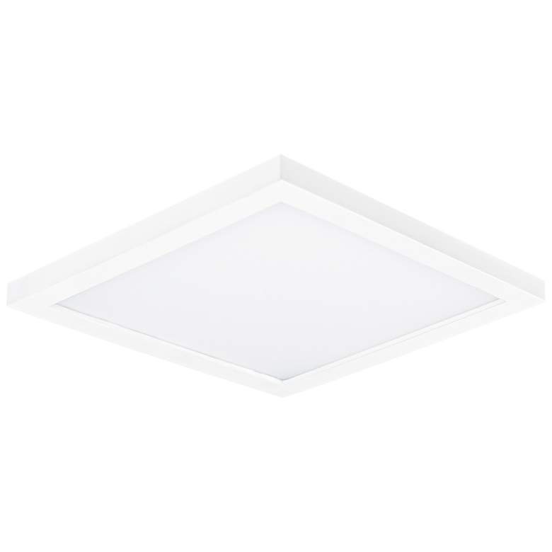 Image 1 Maxim Chip 6.5" White Square LED Flush Mount Ceiling Light