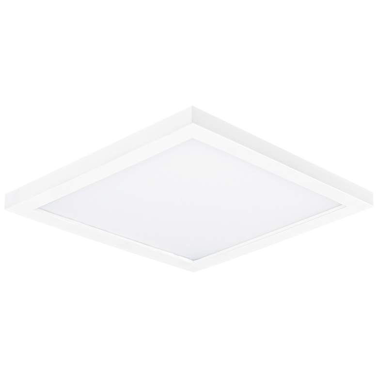 Image 2 Maxim Chip 6.5" White Square LED Flush Mount Ceiling Light
