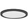 Maxim Chip 7" Black 15W RD LED Ceiling Light - 5CCT