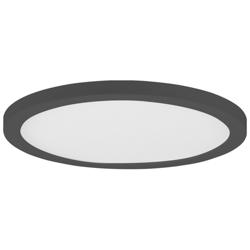 Maxim Chip 7" Black 15W RD LED Ceiling Light - 5CCT