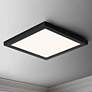 1_Maxim Chip 8 1/2" Wide Black LED Ceiling Light