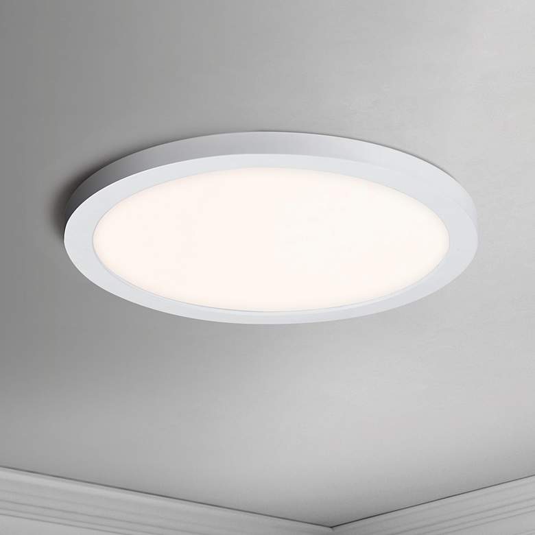 Image 3 Maxim Chip 9" White 18W RD LED Ceiling Light 3000K more views