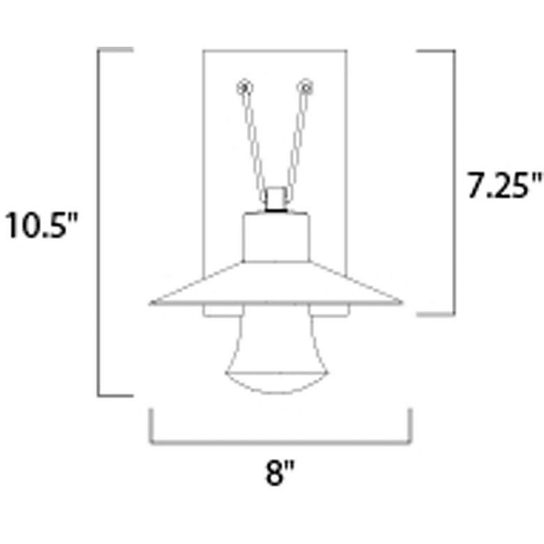 Image 5 Maxim Civic 10 1/2" High Architectural Bronze LED Outdoor Wall Light more views