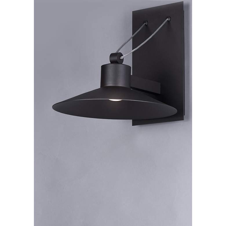 Image 3 Maxim Civic 10 1/4" High Architectural Bronze LED Outdoor Wall Light more views