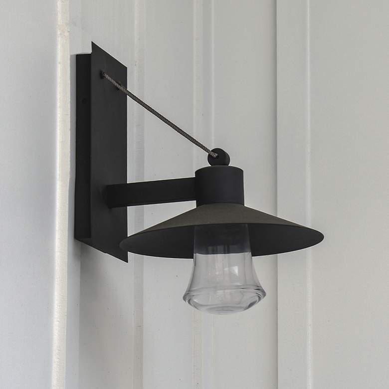Image 1 Maxim Civic 12 1/2" High Architectural Bronze LED Outdoor Wall Light