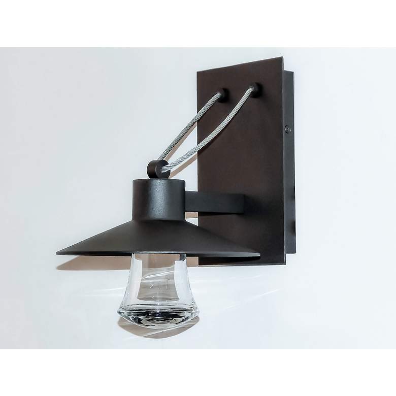 Image 5 Maxim Civic 12 1/2" High Architectural Bronze LED Outdoor Wall Light more views