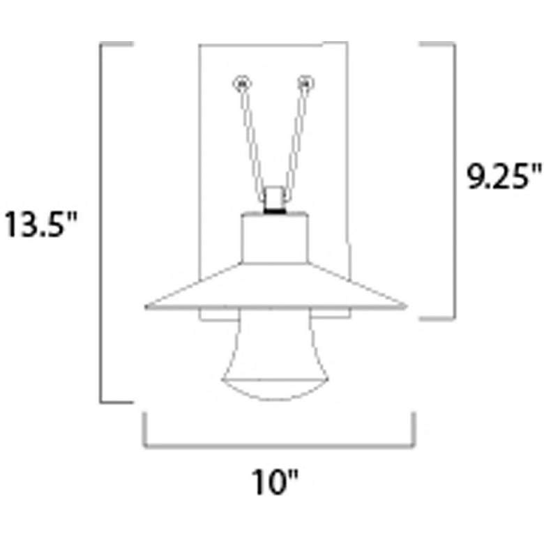 Image 6 Maxim Civic 12 1/2" High Architectural Bronze LED Outdoor Wall Light more views