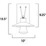 6_Maxim Civic 12 1/2" High Architectural Bronze LED Outdoor Wall Light more views