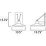 6_Maxim Civic 13 3/4" High Architectural Bronze LED Outdoor Wall Light more views