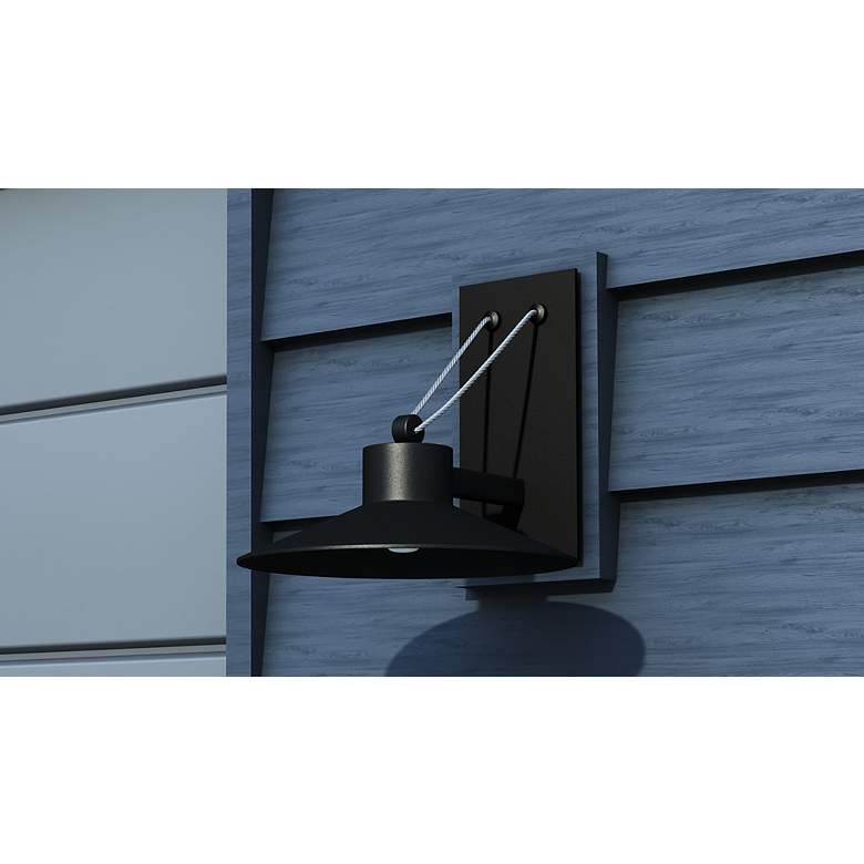Image 7 Maxim Civic 13 3/4" High Architectural Bronze LED Outdoor Wall Light more views