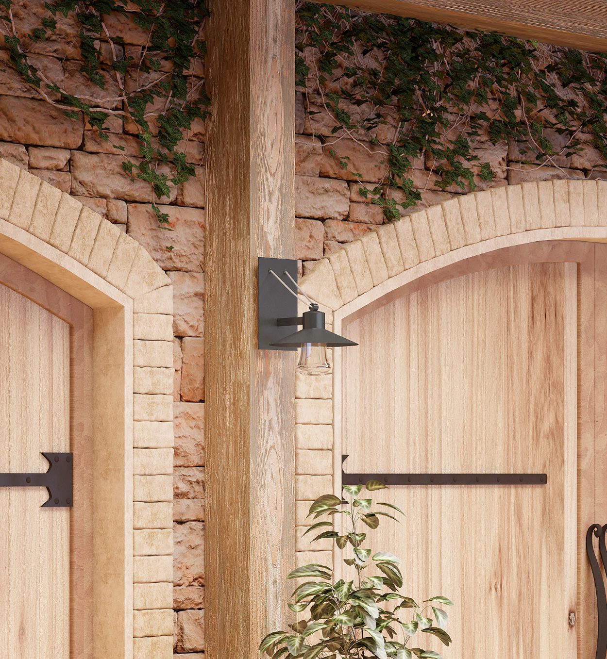 Maxim Civic 17" High Architectural Bronze LED Outdoor Wall Light in scene