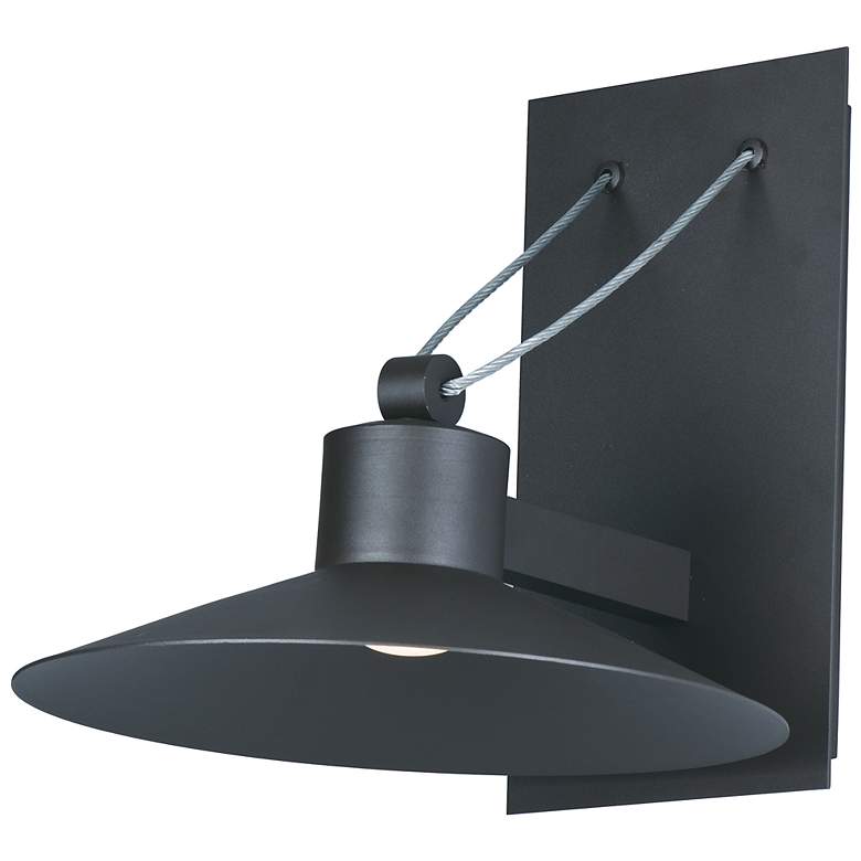 Image 1 Maxim Civic 8 1/4" High Architectural Bronze LED Outdoor Wall Light