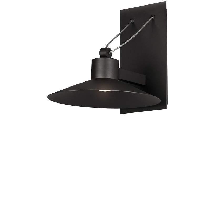 Image 2 Maxim Civic 8 1/4" High Architectural Bronze LED Outdoor Wall Light more views