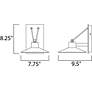 5_Maxim Civic 8 1/4" High Architectural Bronze LED Outdoor Wall Light more views