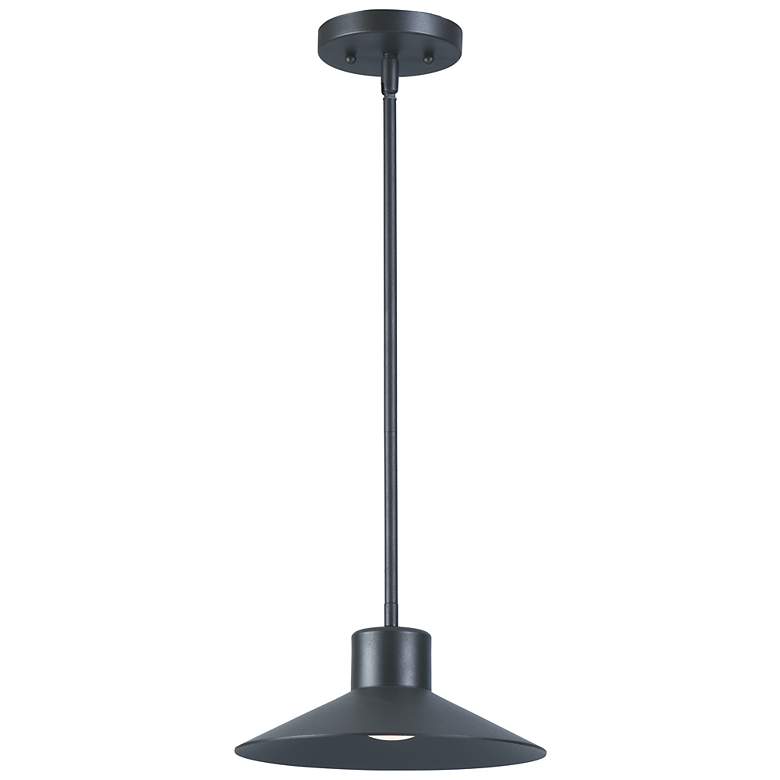 Image 1 Maxim Civic 9 3/4" Wide Architectural Bronze LED Outdoor Hanging Light