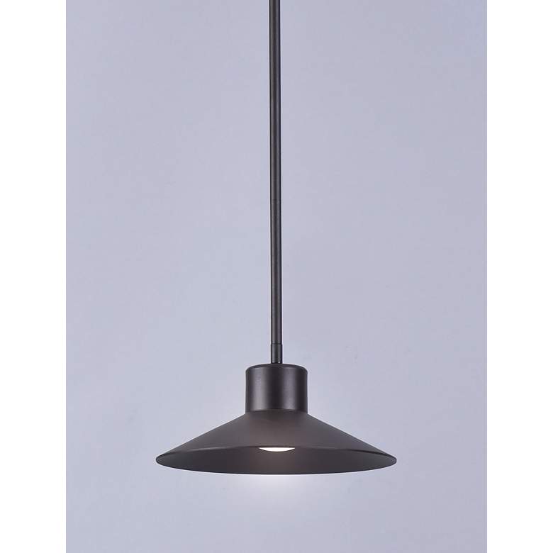 Image 2 Maxim Civic 9 3/4" Wide Architectural Bronze LED Outdoor Hanging Light more views