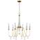 Maxim Claymore 28" Wide Gold Finish 6-Light Chandelier