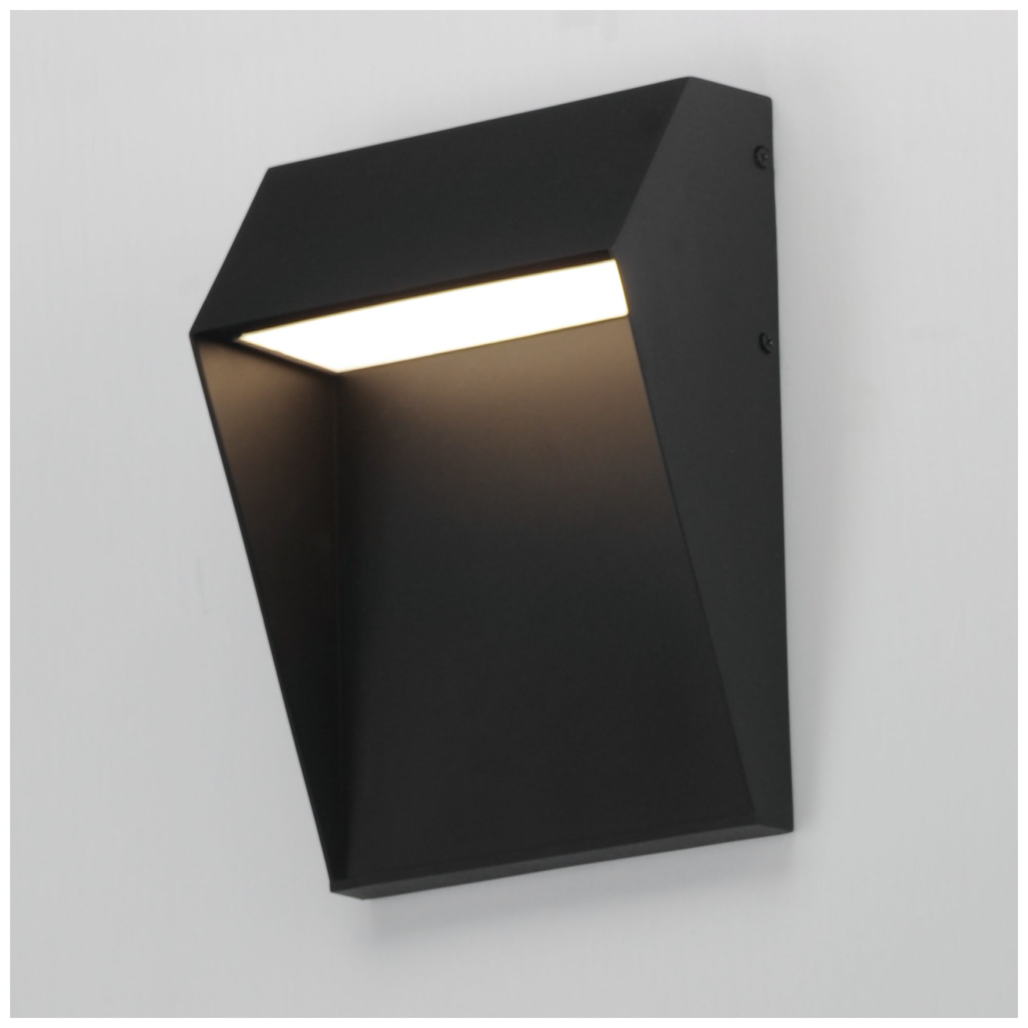 Image 4 Maxim Cliffsdege VX 11" High Black/Gold LED Outdoor Wall Sconce more views