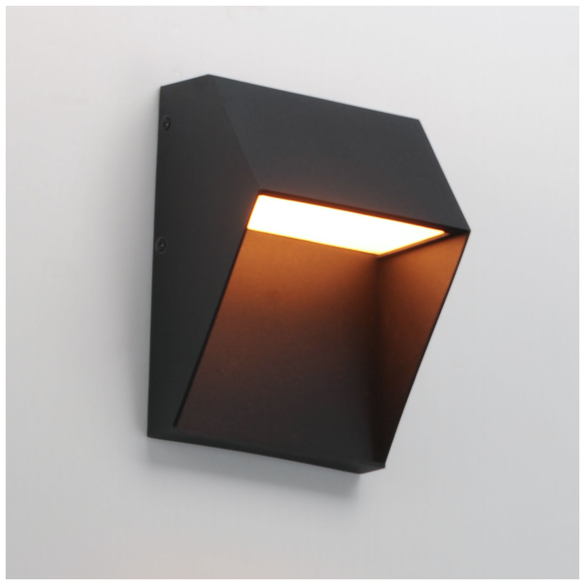 Image 4 Maxim Cliffsdege VX 8" High Black Small LED Outdoor Mini Wall Sconce more views