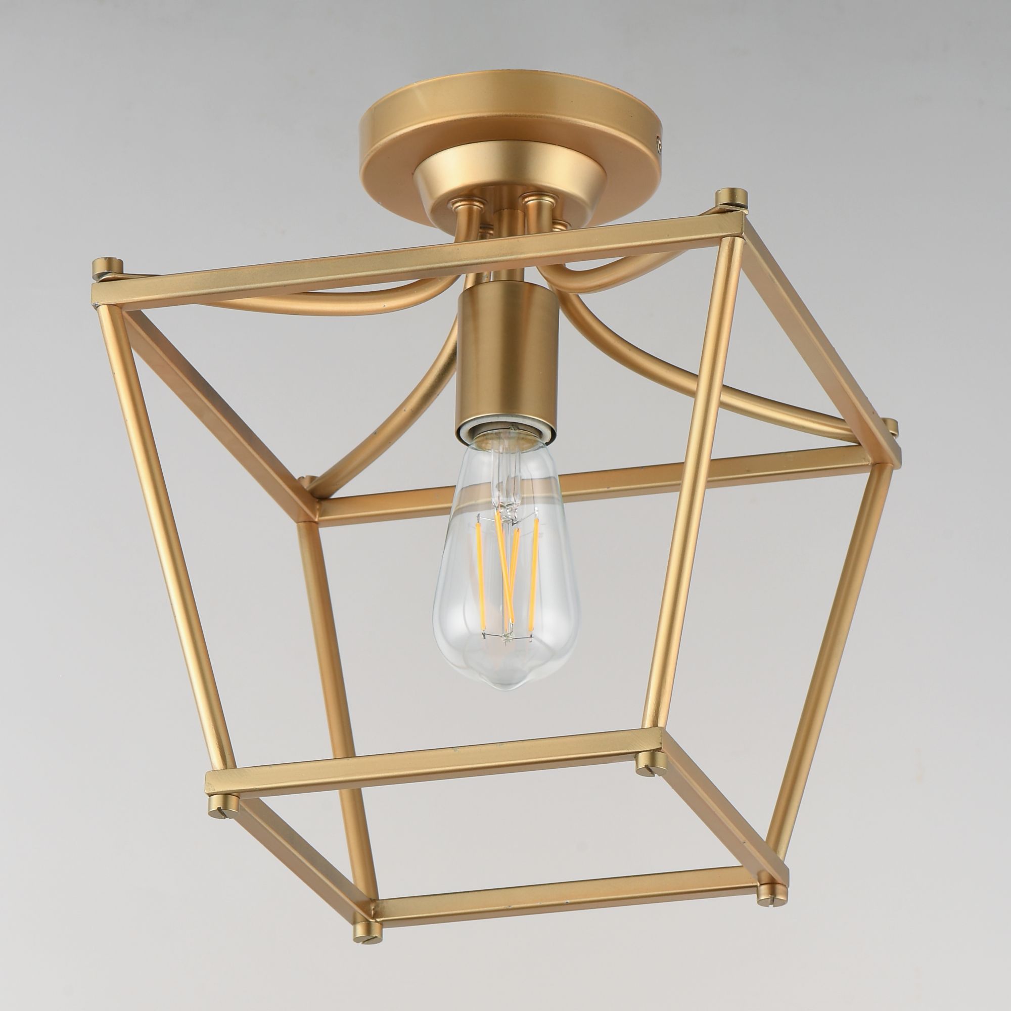 Image 4 Maxim Clifton 10" Wide Natural Aged Brass Single Pendant / Semi-Flush more views